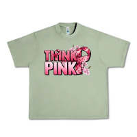Oil Green Think pink Cancer Awareness Urban Heavy Tee - FaDigitalArtStudio
