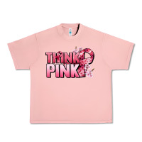 Salmon Think pink Cancer Awareness Urban Heavy Tee - FaDigitalArtStudio