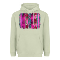 Matcha valentine's day floral leopard brushstroke Heavyweight Hoodie - AdoDesignShop