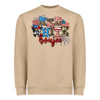 Mushroom Red whıte boujee Heavyweight Sweatshirt - AdoDesignShop