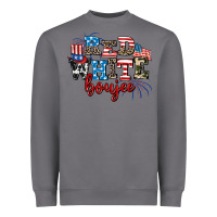 Storm Red whıte boujee Heavyweight Sweatshirt - AdoDesignShop