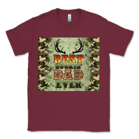 Burgundy best buckin' dad ever Classic Tee - Artiststas