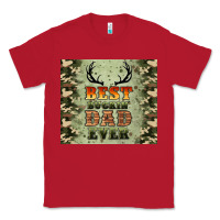 Red best buckin' dad ever Classic Tee - Artiststas