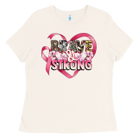 Bone brave and strong cancer awareness Ladies Tee - CowGirlArtShop
