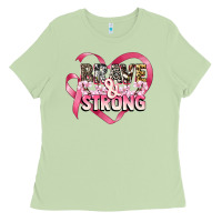 Matcha brave and strong cancer awareness Ladies Tee - CowGirlArtShop