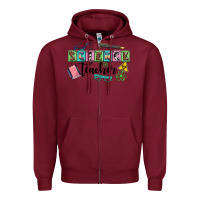 Burgundy science teacher Zipper Hoodie - AdoDesignShop