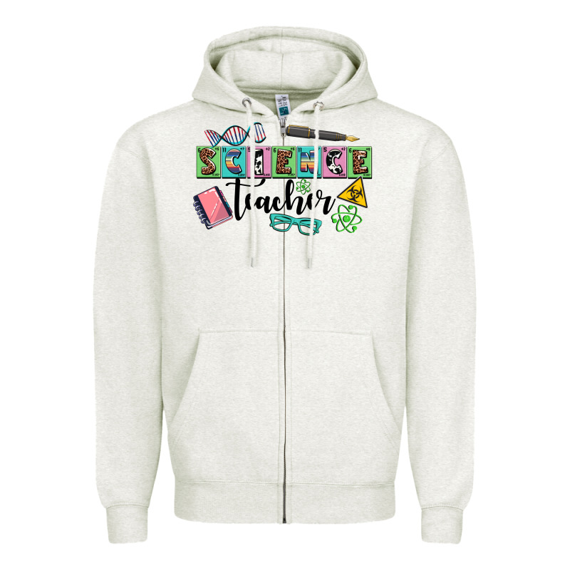 Science Teacher Zipper Hoodie by AdoDesignShop | Teevron