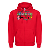 Red science teacher Zipper Hoodie - AdoDesignShop