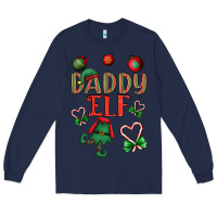 Navy Daddy Elf Long Sleeve Tee - BundleAndBundleShop