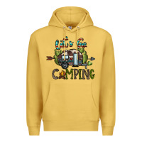 Antique Gold let's go camping Premium Hoodie - CowhideDigitalArt