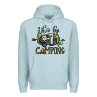 Blue Mist let's go camping Premium Hoodie - CowhideDigitalArt