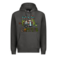 Charcoal Heather let's go camping Premium Hoodie - CowhideDigitalArt