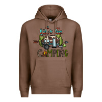 Chestnut let's go camping Premium Hoodie - CowhideDigitalArt