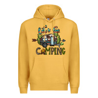 Mustard let's go camping Premium Hoodie - CowhideDigitalArt