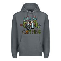 Rock let's go camping Premium Hoodie - CowhideDigitalArt