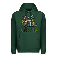 Sports Green let's go camping Premium Hoodie - CowhideDigitalArt