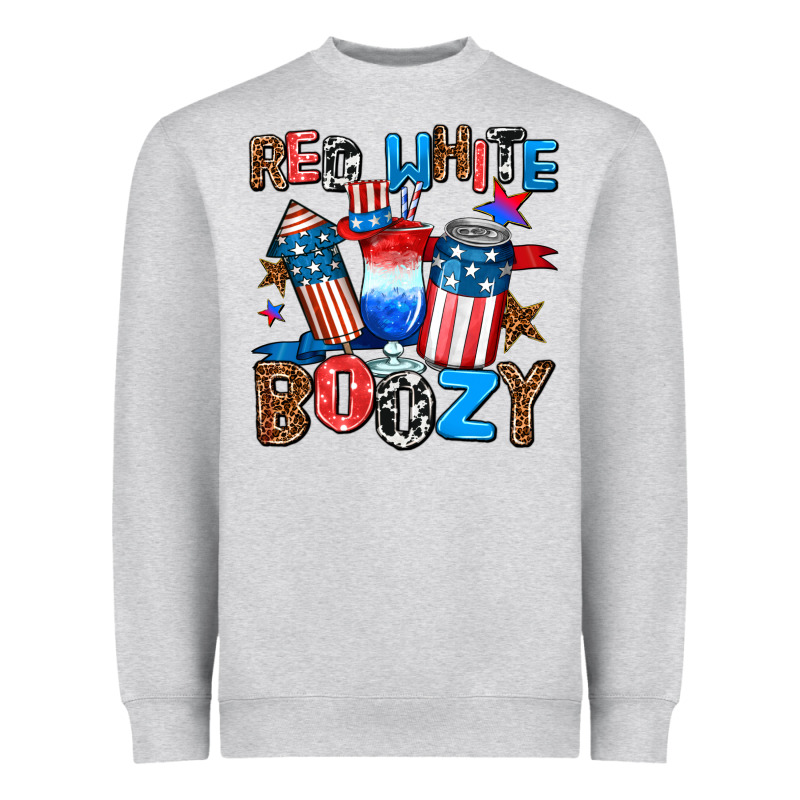 Red White Boozy Heavyweight Sweatshirt by AdoDesignShop | Teevron