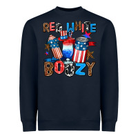 Navy red white boozy Heavyweight Sweatshirt - AdoDesignShop