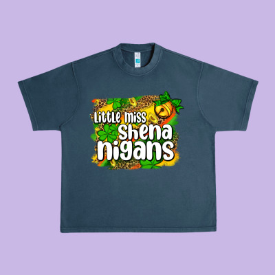 St. Patrick's Little Miss Shenanigans Urban Heavy Tee Designed By Oliviacreatesart