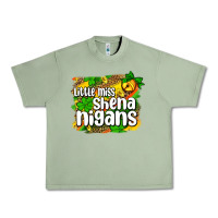 Oil Green St. Patrick's Little miss shenanigans Urban Heavy Tee - OliviaCreatesArt