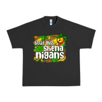 Pigment Black St. Patrick's Little miss shenanigans Urban Heavy Tee - OliviaCreatesArt