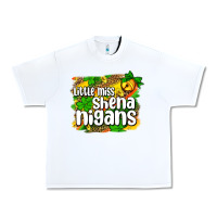 White St. Patrick's Little miss shenanigans Urban Heavy Tee - OliviaCreatesArt
