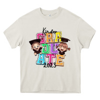 Cream kinder graduate 2023 Heavy Core Tee - RanaPortraitStore