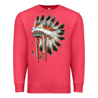 Cardinal indian headress Premium Sweatshirt - AdoDesignShop
