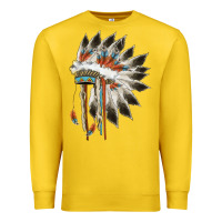 Lemon indian headress Premium Sweatshirt - AdoDesignShop