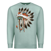 Seafoam indian headress Premium Sweatshirt - AdoDesignShop