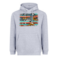 Heather Grey serape cowhide sunflower background Heavyweight Hoodie - AdoDesignShop