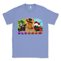 Colony Blue happy hallothanksmas gnomes Classic Tee - CowGirlArtShop