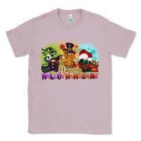 Lilac happy hallothanksmas gnomes Classic Tee - CowGirlArtShop