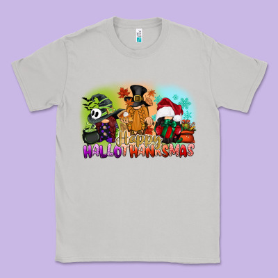 Happy Hallothanksmas Gnomes Classic Tee Designed By Cowgirlartshop