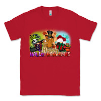 Red happy hallothanksmas gnomes Classic Tee - CowGirlArtShop