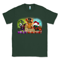 Sports Green happy hallothanksmas gnomes Classic Tee - CowGirlArtShop