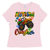 Bubblegum Pink autism crusher Ladies Tee - CowGirlArtShop