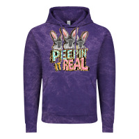 Cloud Purple peepin' it real easter day Vintage Hoodie - FaDigitalArtStudio