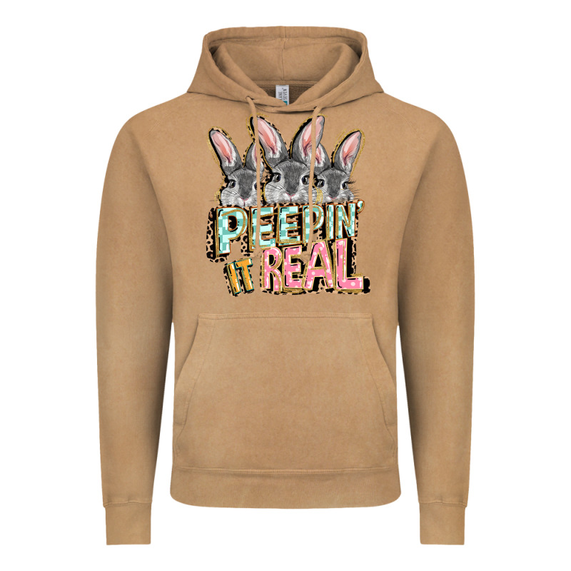 Peepin' It Real Easter Day Vintage Hoodie by FaDigitalArtStudio | Teevron