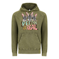 Vintage Olive peepin' it real easter day Vintage Hoodie - FaDigitalArtStudio