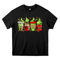 Black grinch coffee cups Heavy Core Tee - texasbilliewilder