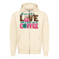 Sandshell all you need is love and a good cup of coffee Zipper Hoodie - AdoDesignShop