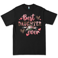 Black best daughter ever mother's day Premium Tee - CowGirlArtShop