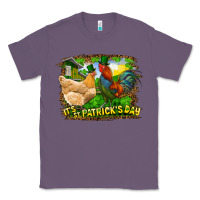 Lavender It's St. Patrick's Day Rooster And Chicken Classic Tee - RanaPortraitStore