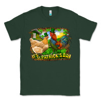 Sports Green It's St. Patrick's Day Rooster And Chicken Classic Tee - RanaPortraitStore
