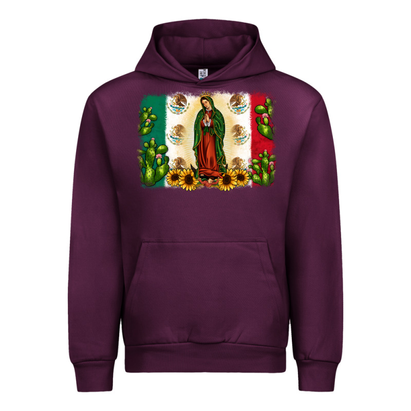 Mexican Flag Our Lady Of Guadalupe Urban Hoodie by JahusDesignShop | Teevron