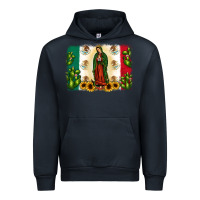 Navy mexican flag our lady of guadalupe Urban Hoodie - JahusDesignShop