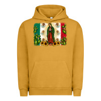 Pigment Peanut Butter mexican flag our lady of guadalupe Urban Hoodie - JahusDesignShop