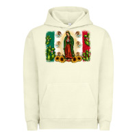 Pigment Pistachio mexican flag our lady of guadalupe Urban Hoodie - JahusDesignShop