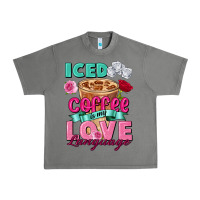 Tornado Iced Coffee is my love language Valentine's Day Urban Heavy Tee - FaDigitalArtStudio